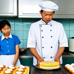 The Wrong Yeast**

"A frustrated home brewer in a simple Vietnamese kitchen, looking at two different types of *men* (yeast cakes). One is traditional *men ta*, the other is a brightly packaged industrial yeast. The kitchen is cluttered but clean. Fully clothed, appropriate attire. Safe for work. Depicting the choice between traditional and modern methods. Professional photography, well-formed hands, natural pose, correct proportions, modest. Family-friendly, appropriate content."

**